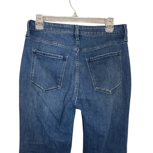 Old Navy Flare Jeans medium blue wash high rise size 10 petite - Picture 5 of 11